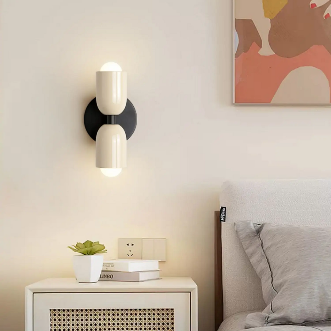 Applique Murale Cylindrique LED 2 Lumières – Éclairage Doux & Design Contemporain