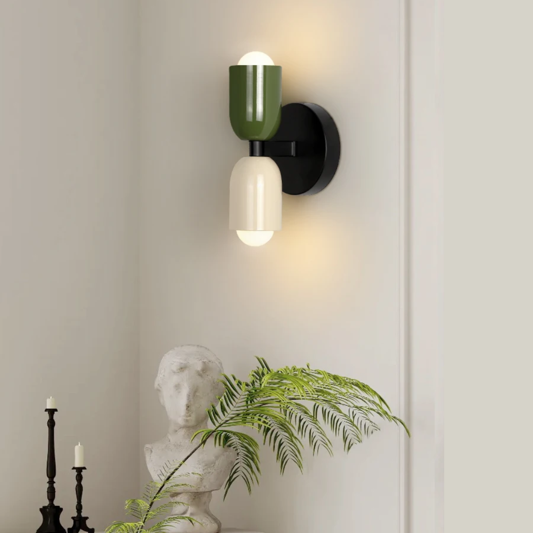 Applique Murale Cylindrique LED 2 Lumières – Éclairage Doux & Design Contemporain