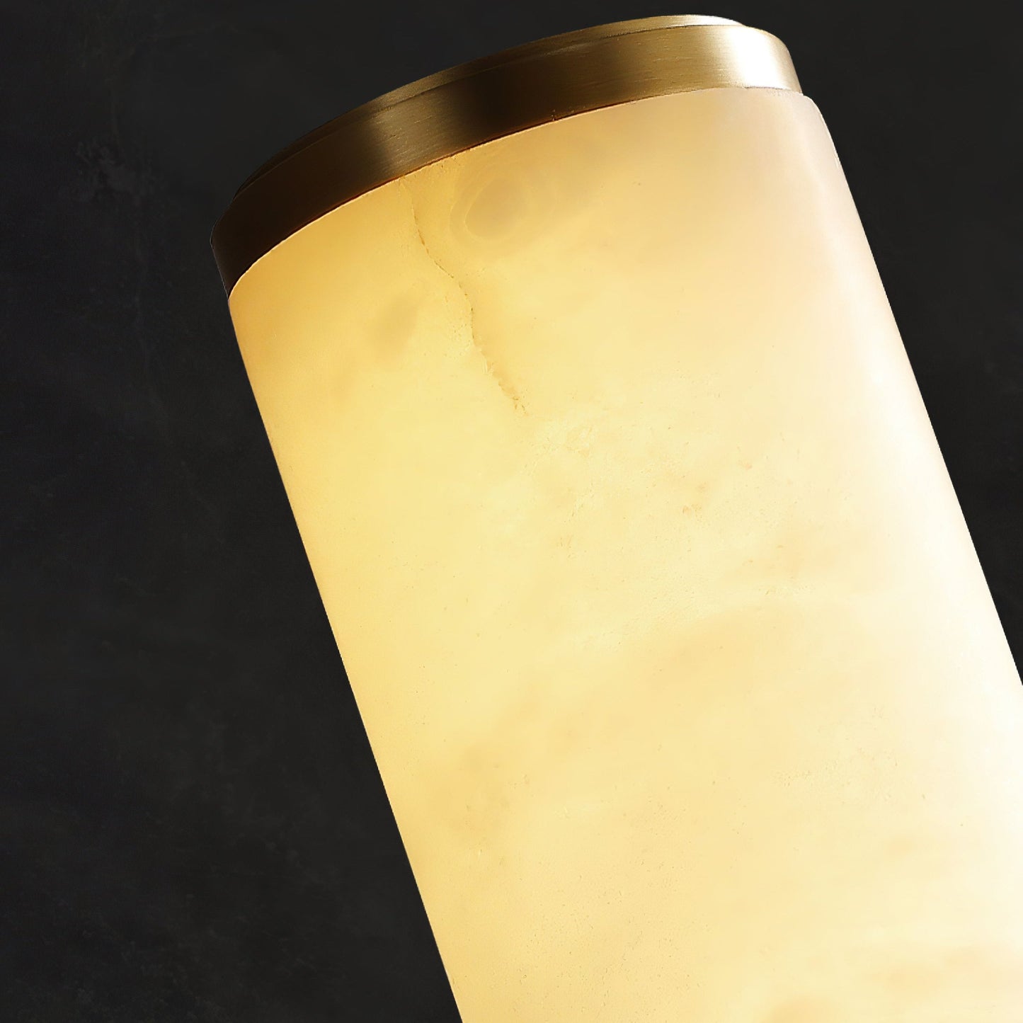 Applique Murale Lumière en Marbre Espagnol Cuivre Minimaliste Moderne