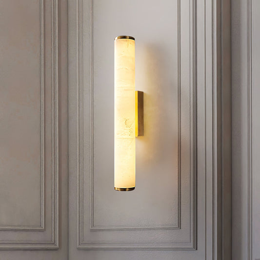 Applique Murale Lumière en Marbre Espagnol Cuivre Minimaliste Moderne