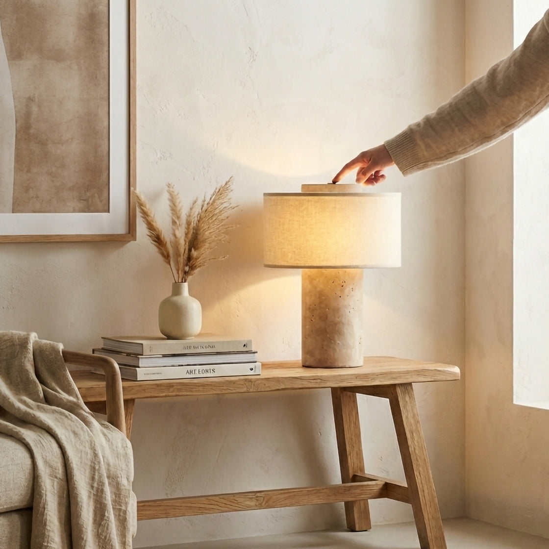 Lampe de Table Portable Aurie – Éclairage Élégant Sans Contrainte de Câble