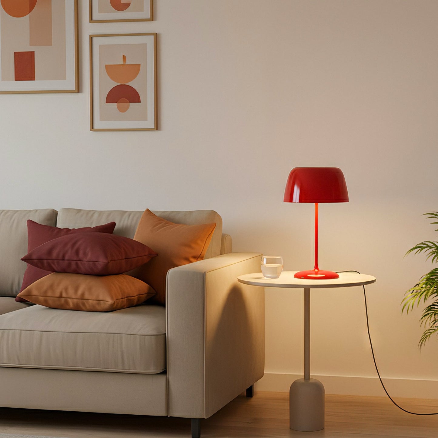 Lampe de Table Bittel – Design Rétro Coloré & Lumière d'Ambiance Chaleureuse