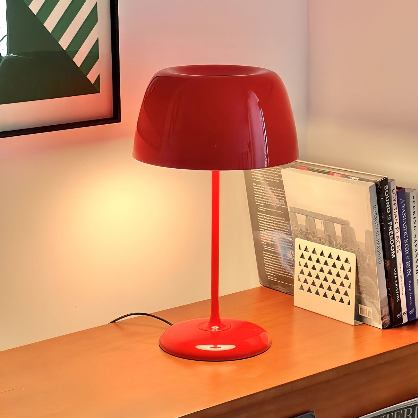 Lampe de Table Bittel – Design Rétro Coloré & Lumière d'Ambiance Chaleureuse