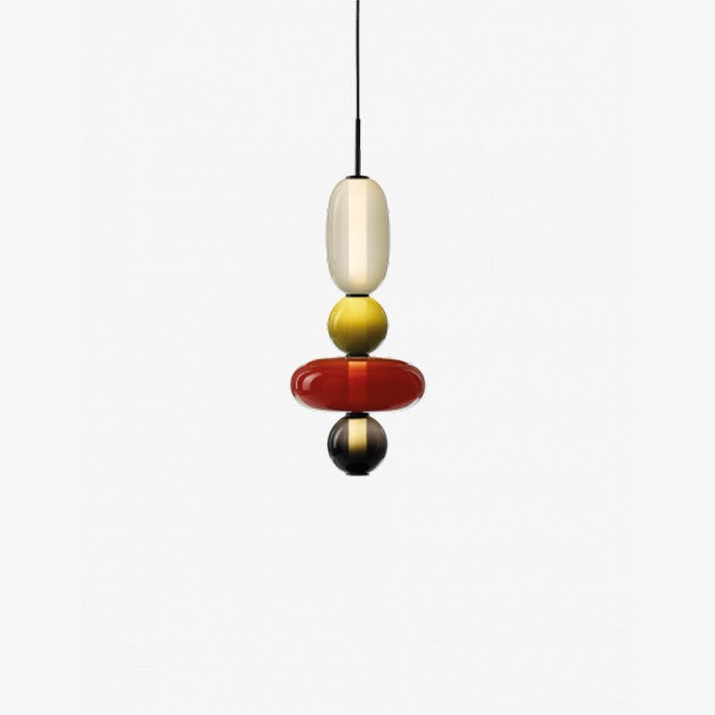Lampe Pendante En Verre Confit