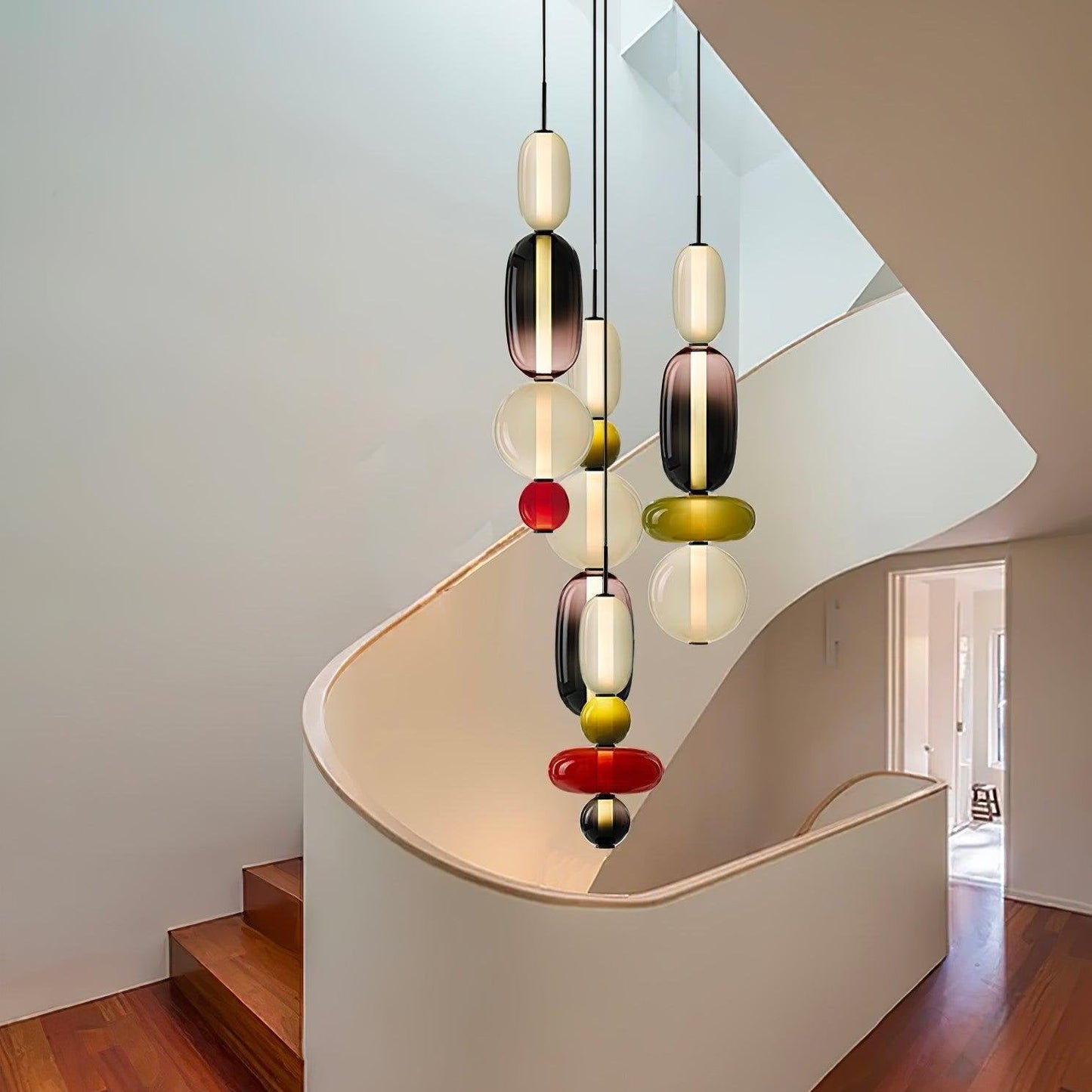 Lampe Pendante En Verre Confit