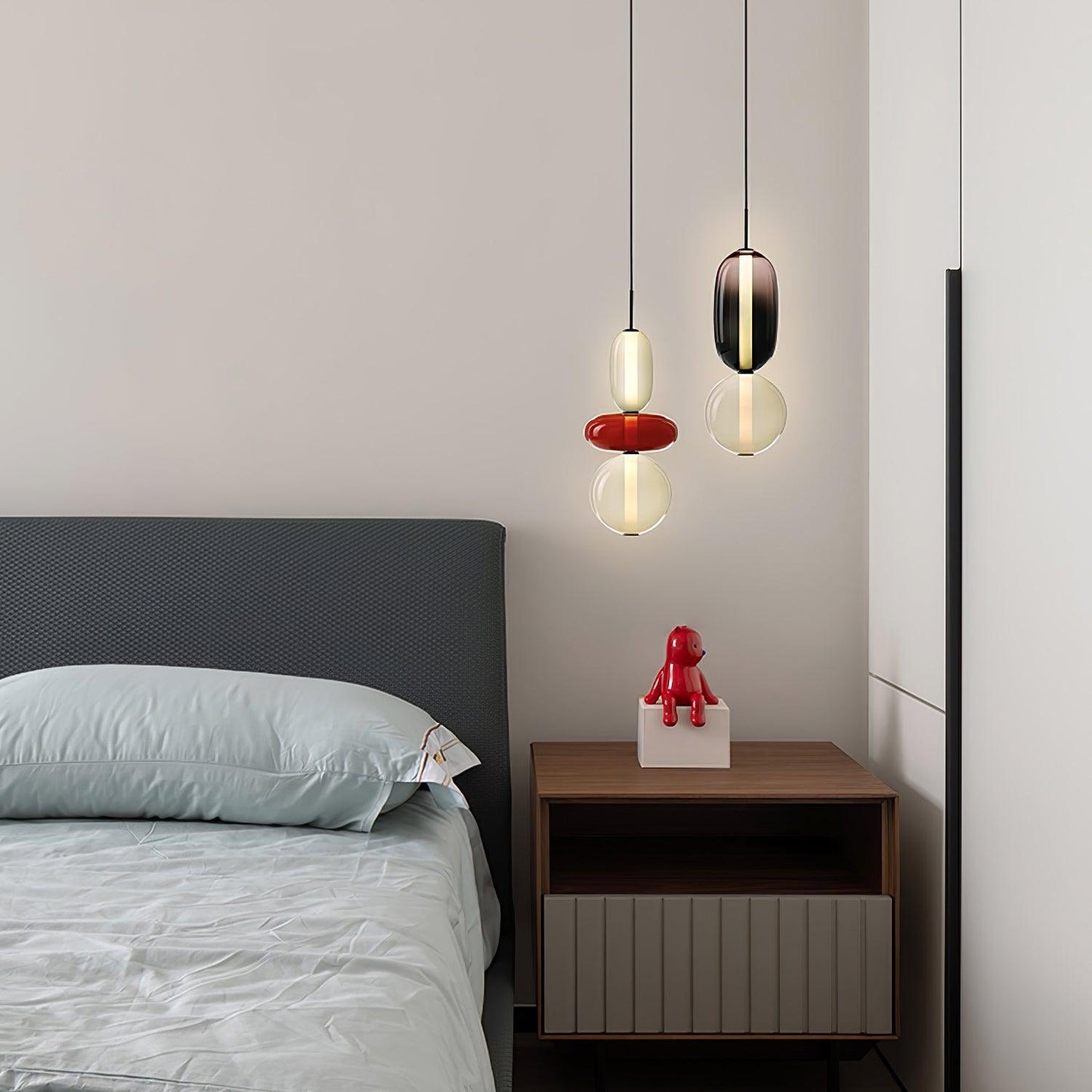 Lampe Pendante En Verre Confit