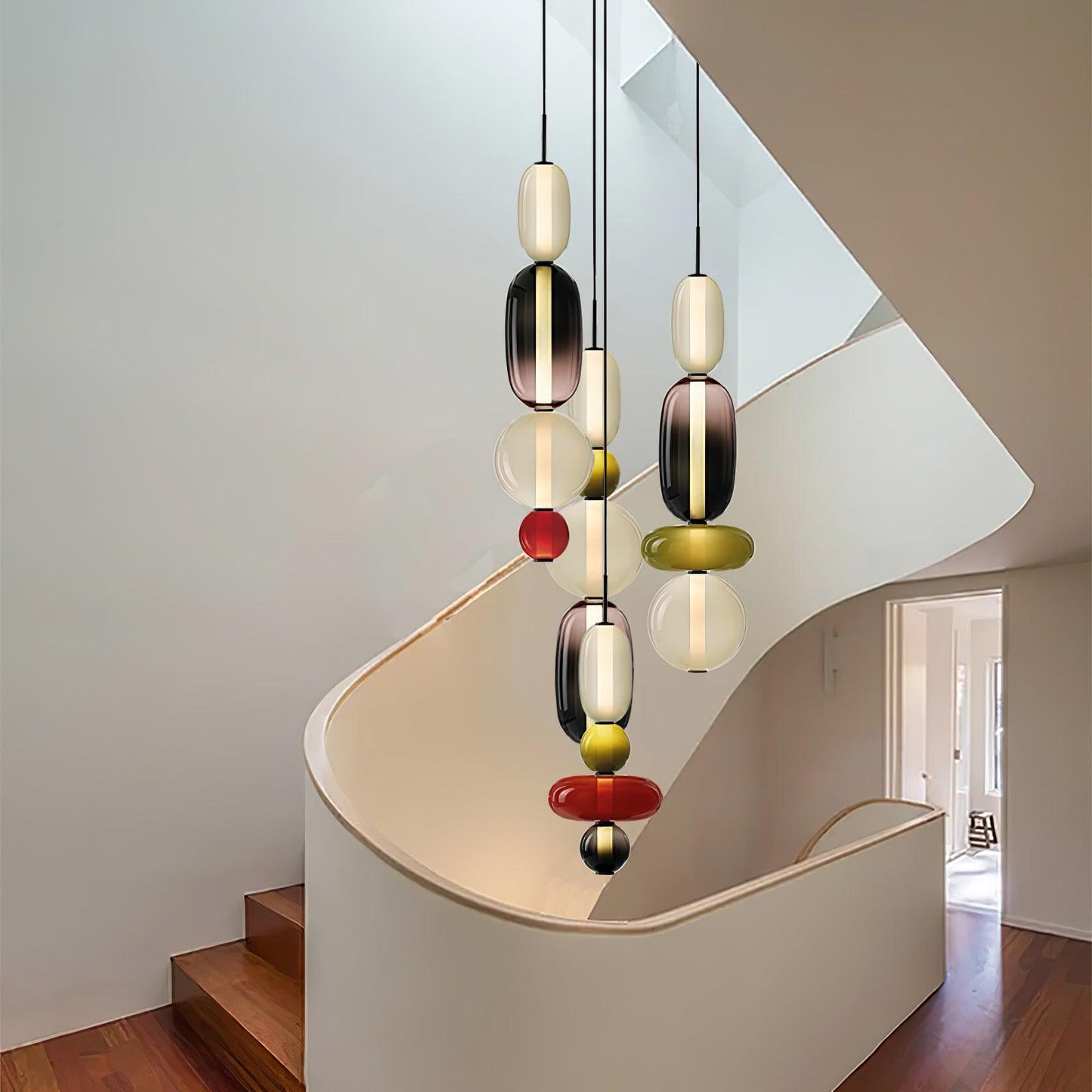 Lampe Pendante En Verre Confit