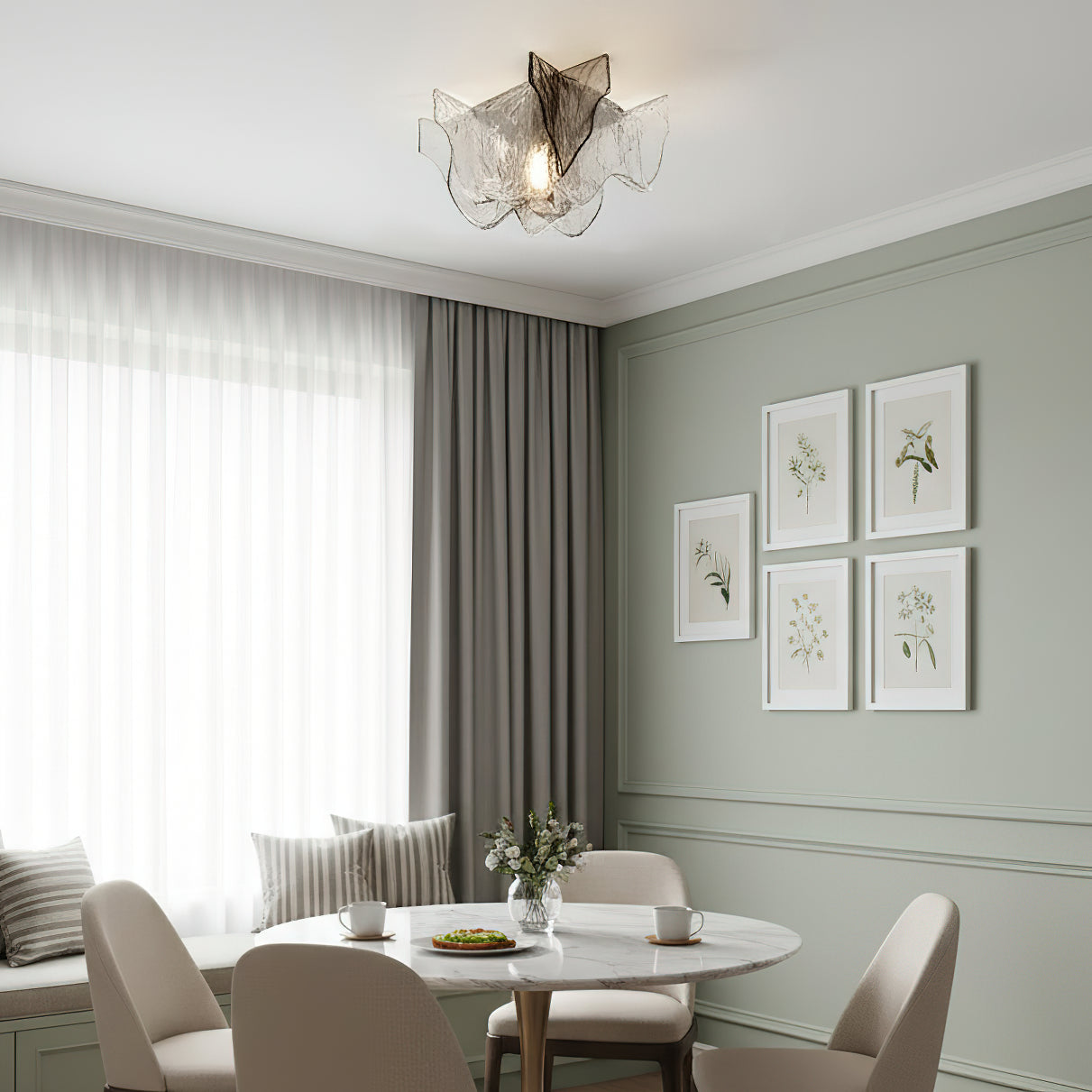 Lampe de Plafond Carlo Nason en Verre