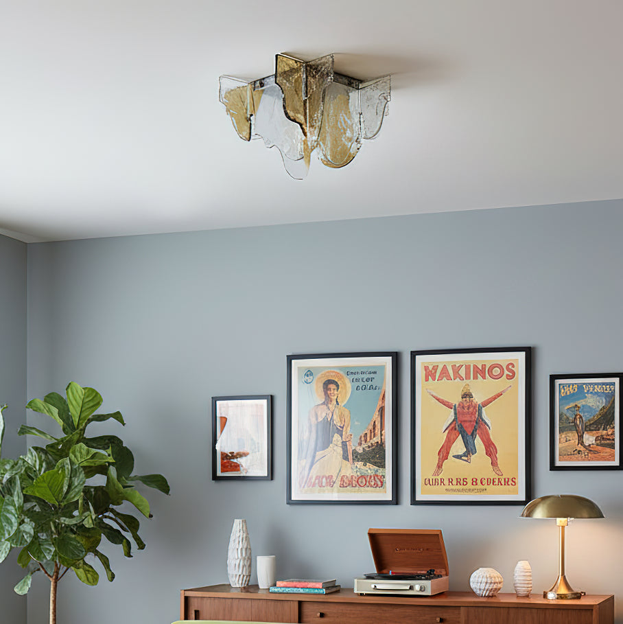 Lampe de Plafond Carlo Nason en Verre