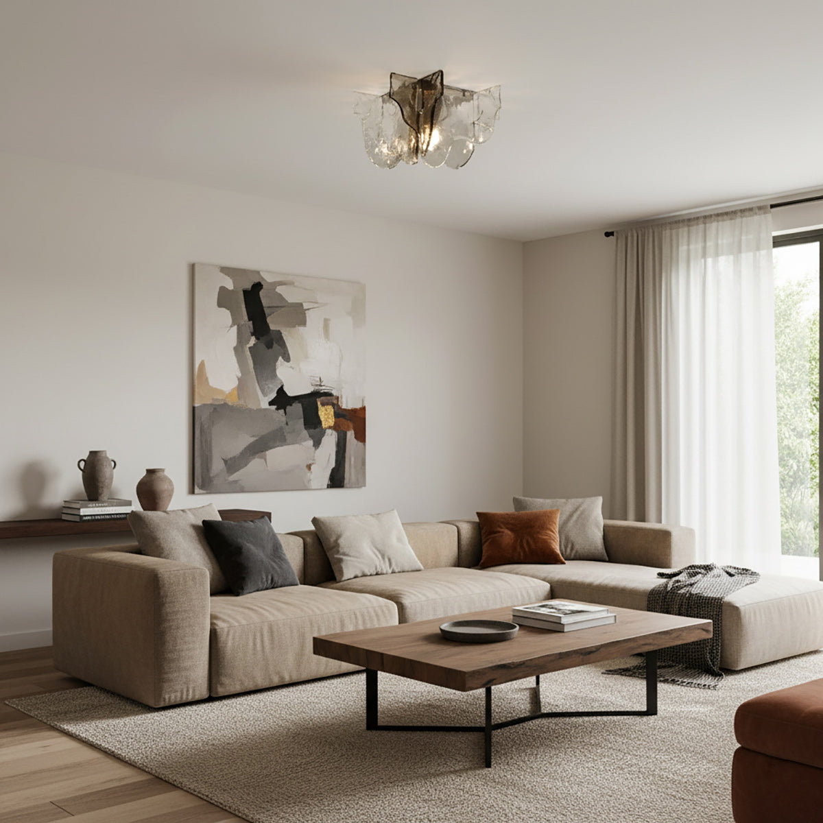 Lampe de Plafond Carlo Nason en Verre