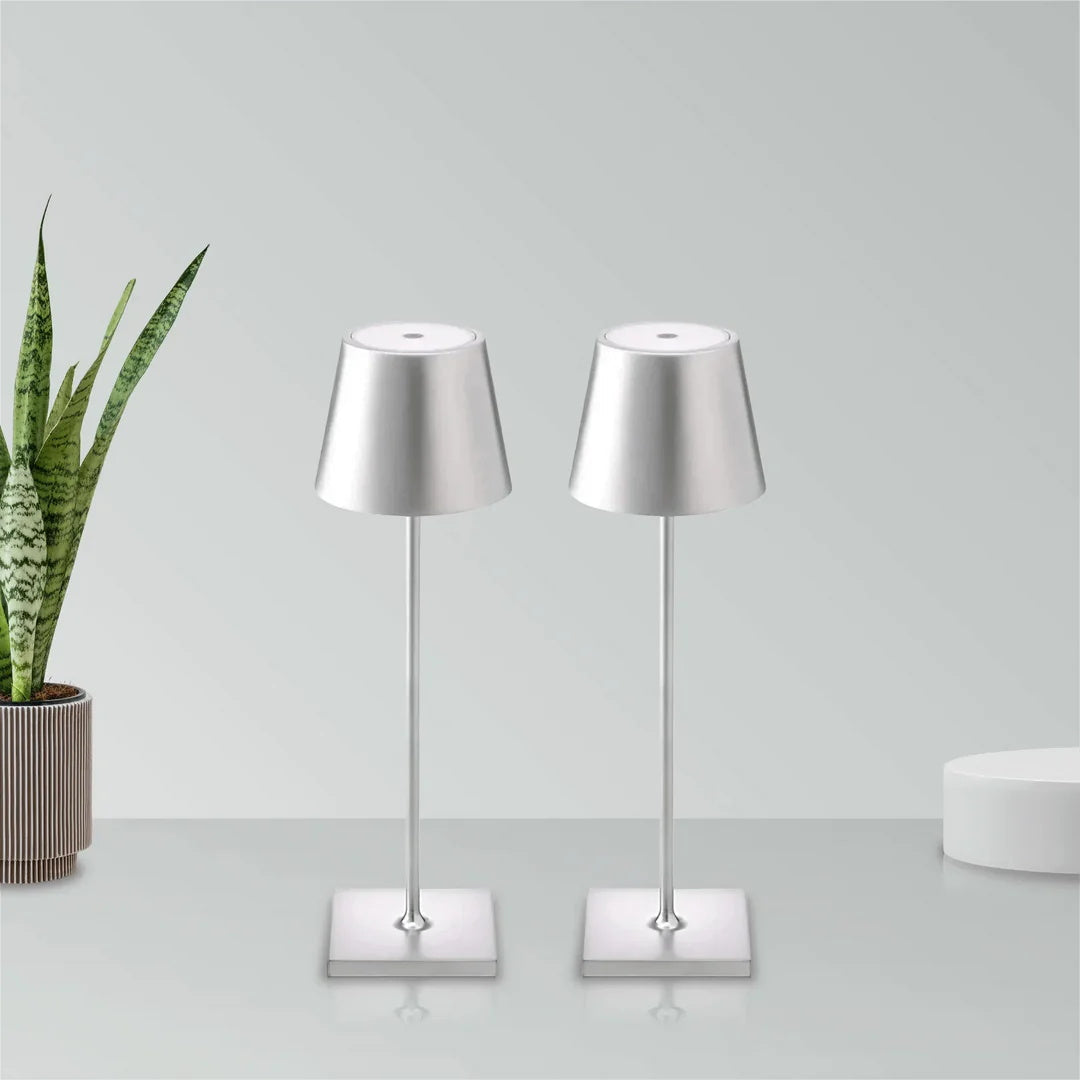 Lampe de Table Poldina Rechargeable Sans Fil – Élégance Portable & Lumière Douce