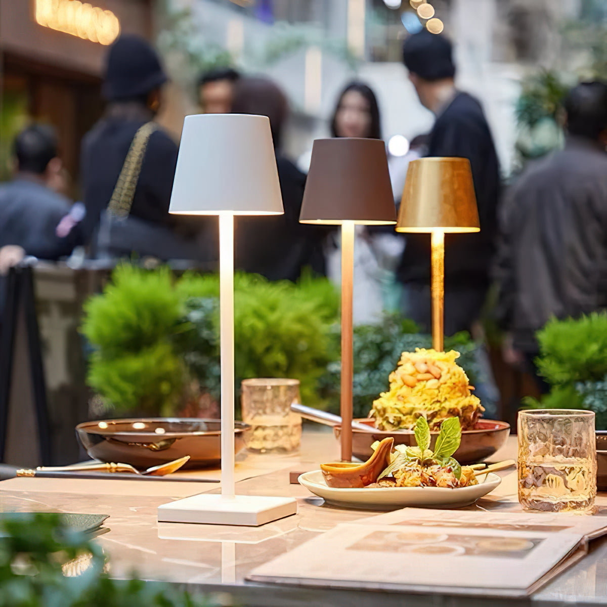 Lampe de Table Poldina Rechargeable Sans Fil – Élégance Portable & Lumière Douce