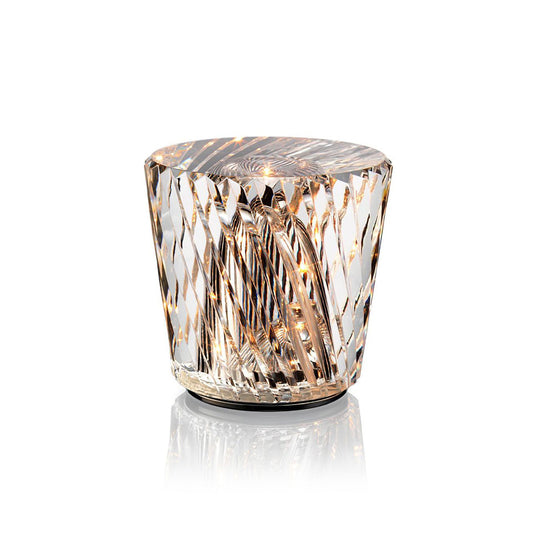 Lampe de Table Cristal Diamant à Batterie – Ambiance Romantique & Lumière Douce