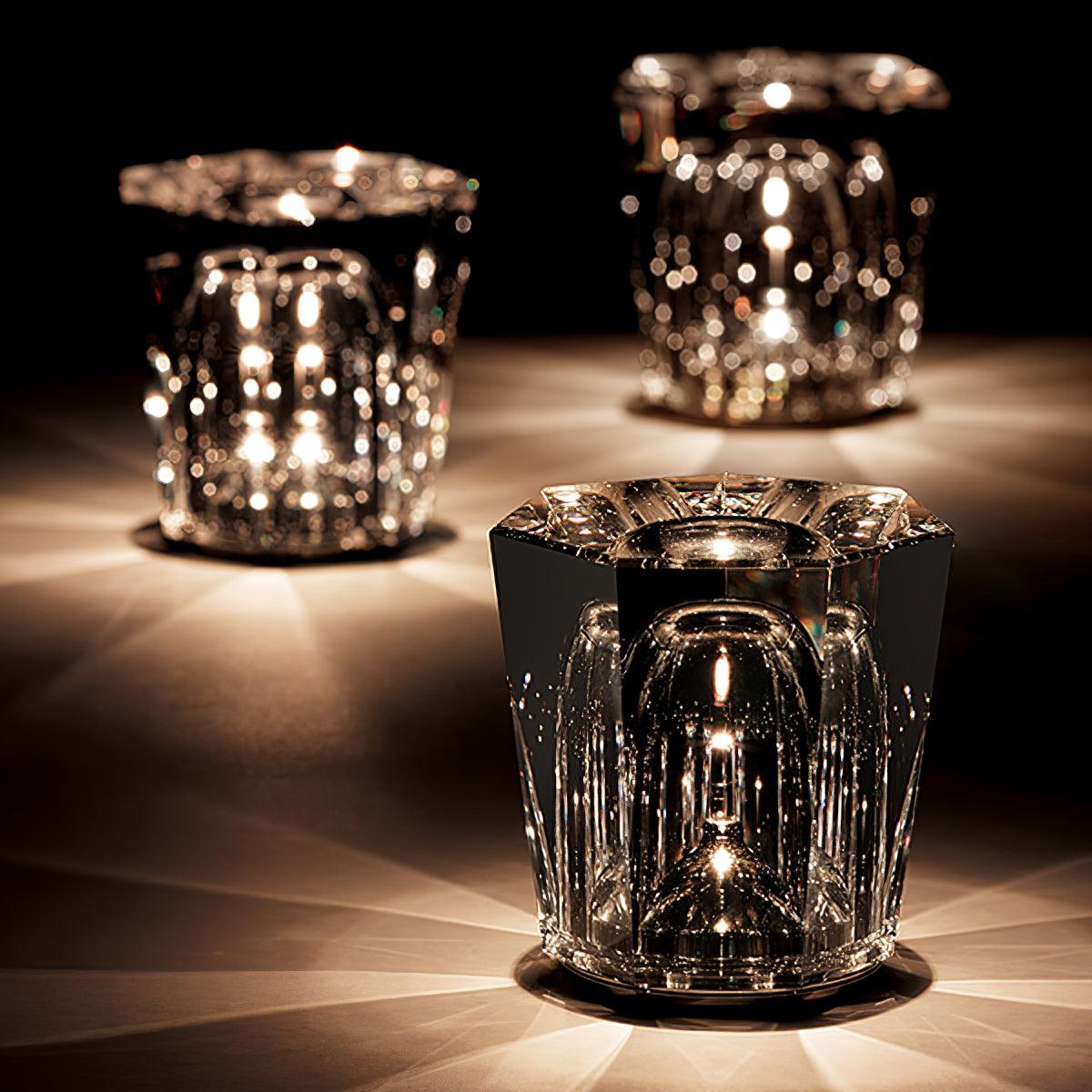 Lampe de Table Cristal Diamant à Batterie – Ambiance Romantique & Lumière Douce