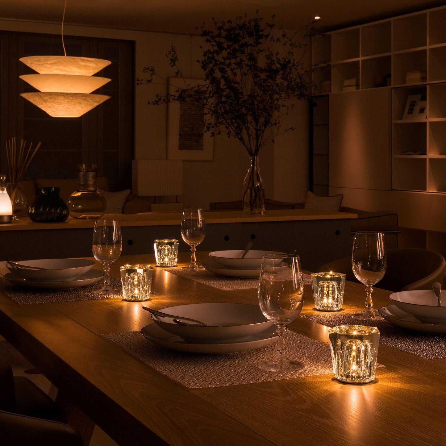 Lampe de Table Cristal Diamant à Batterie – Ambiance Romantique & Lumière Douce