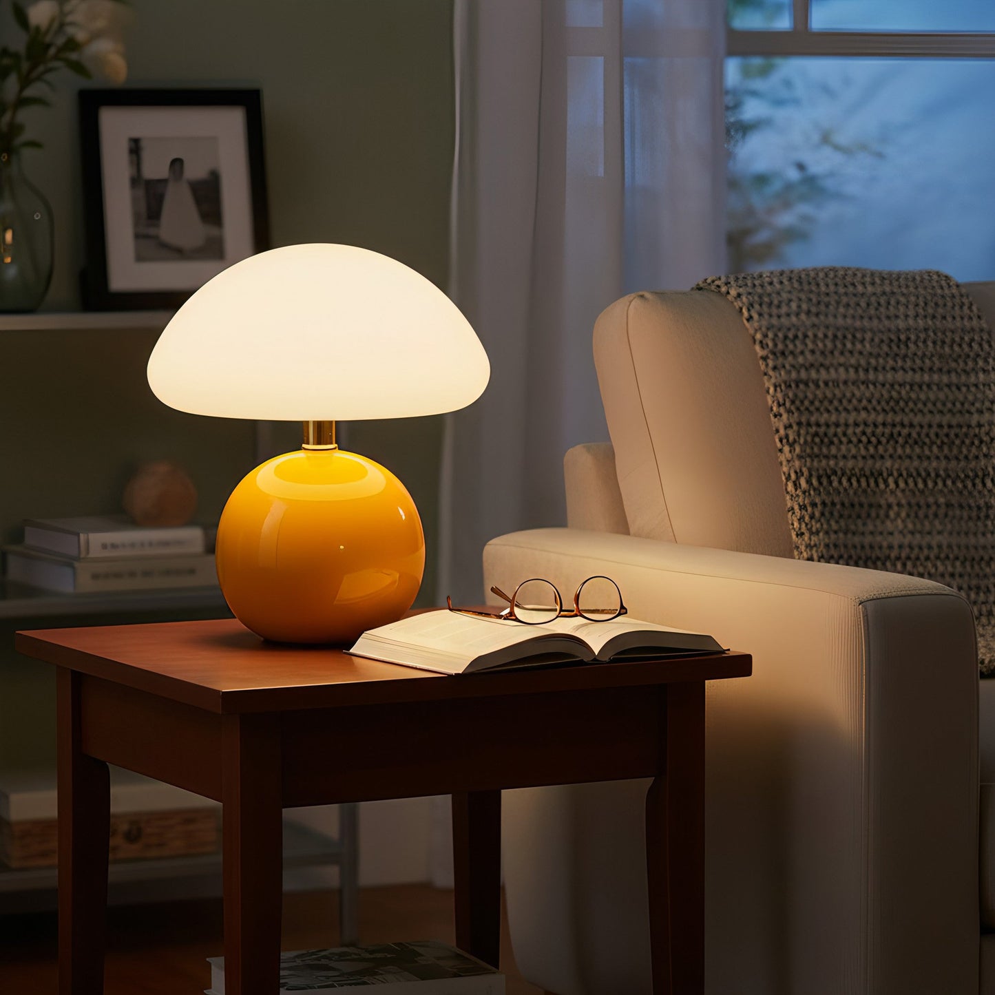Lampe de Table Nessino – Design Champignon Iconique & Lumière Douce au Bureau