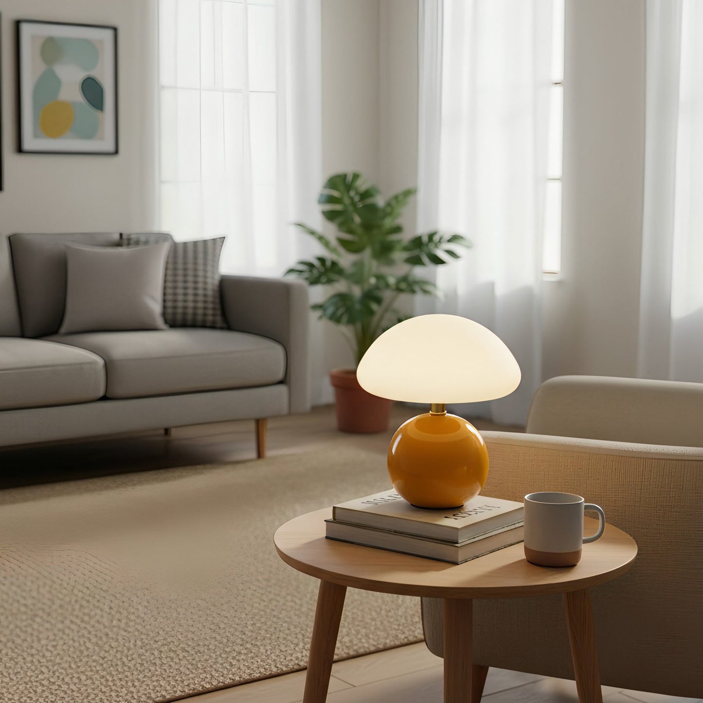 Lampe de Table Nessino – Design Champignon Iconique & Lumière Douce au Bureau