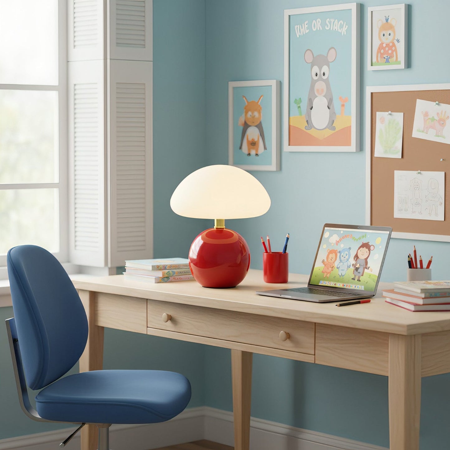 Lampe de Table Nessino – Design Champignon Iconique & Lumière Douce au Bureau