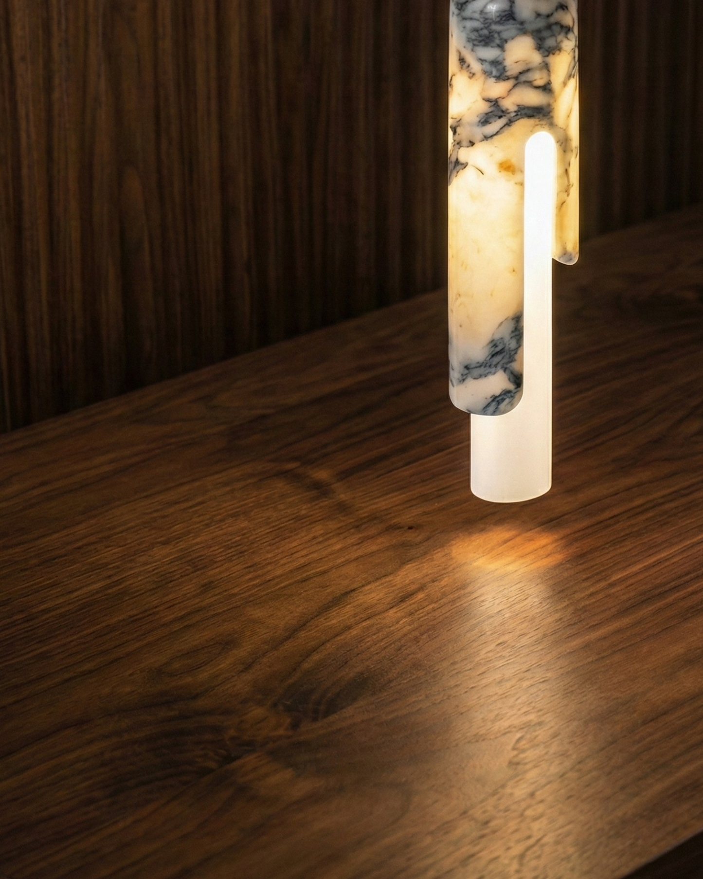Suspension Marbre Cylindre