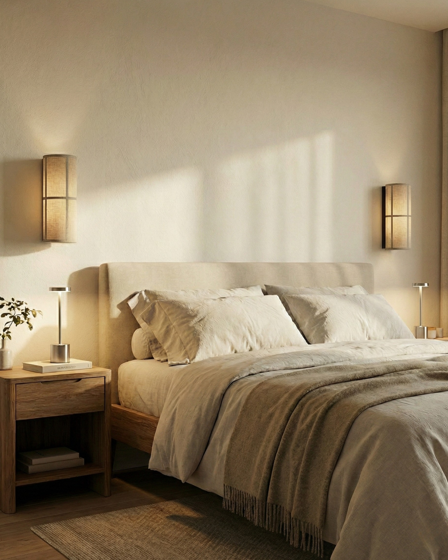 Applique Murale en tissu nature