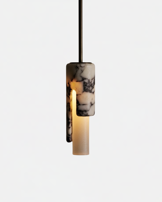 Suspension Marbre Cylindre