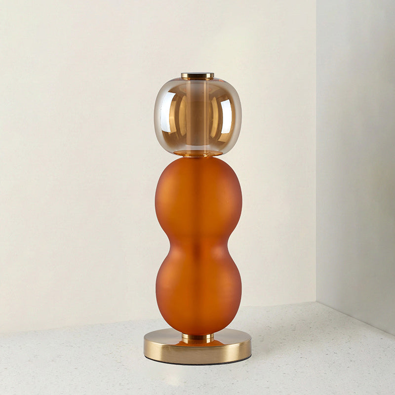 Lampe de Table en Verre Coloré Drift – Luxe Vibrant & Touche Artistique