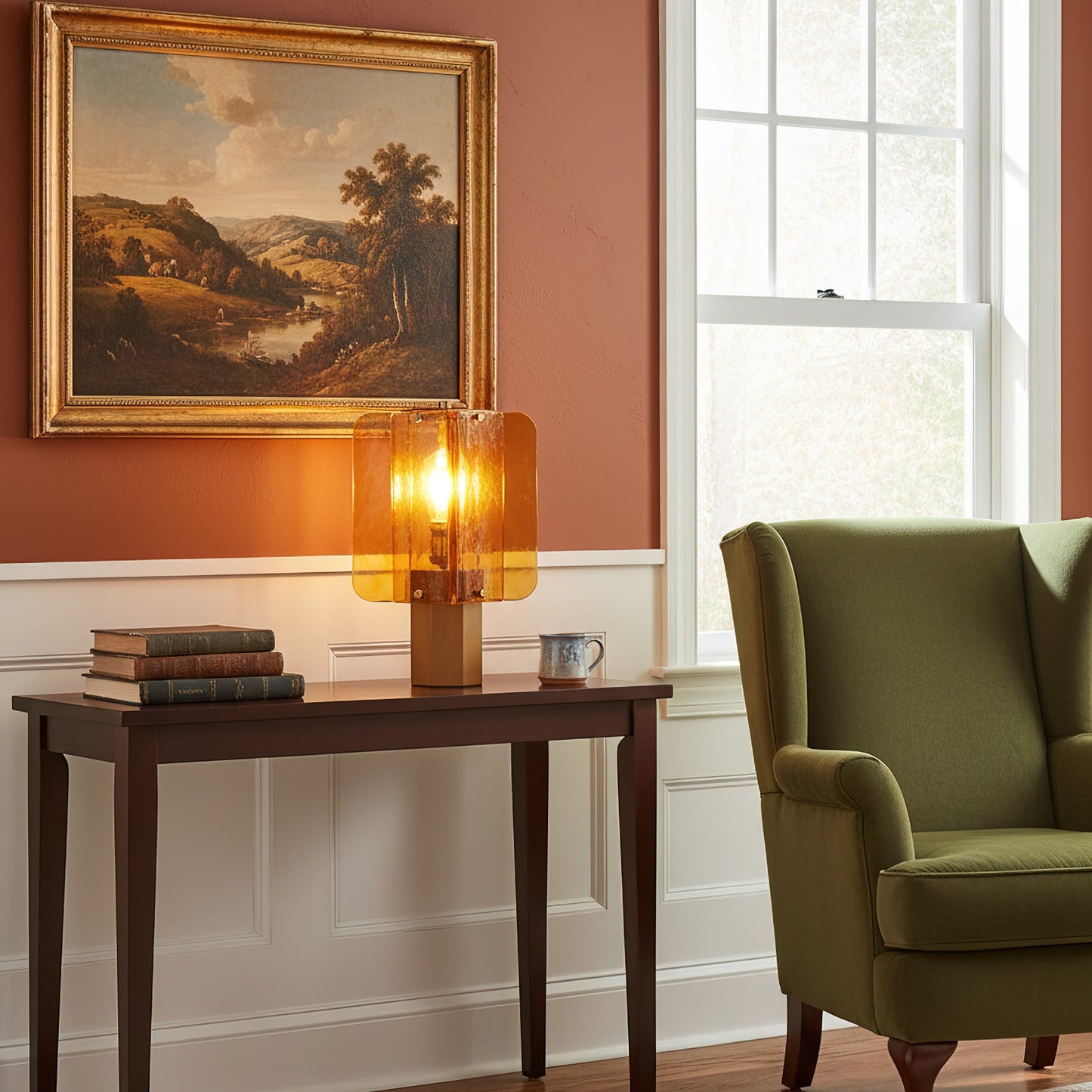 Lampe de Table Elias en Verre – Lumière Chaude & Caractère Artistique