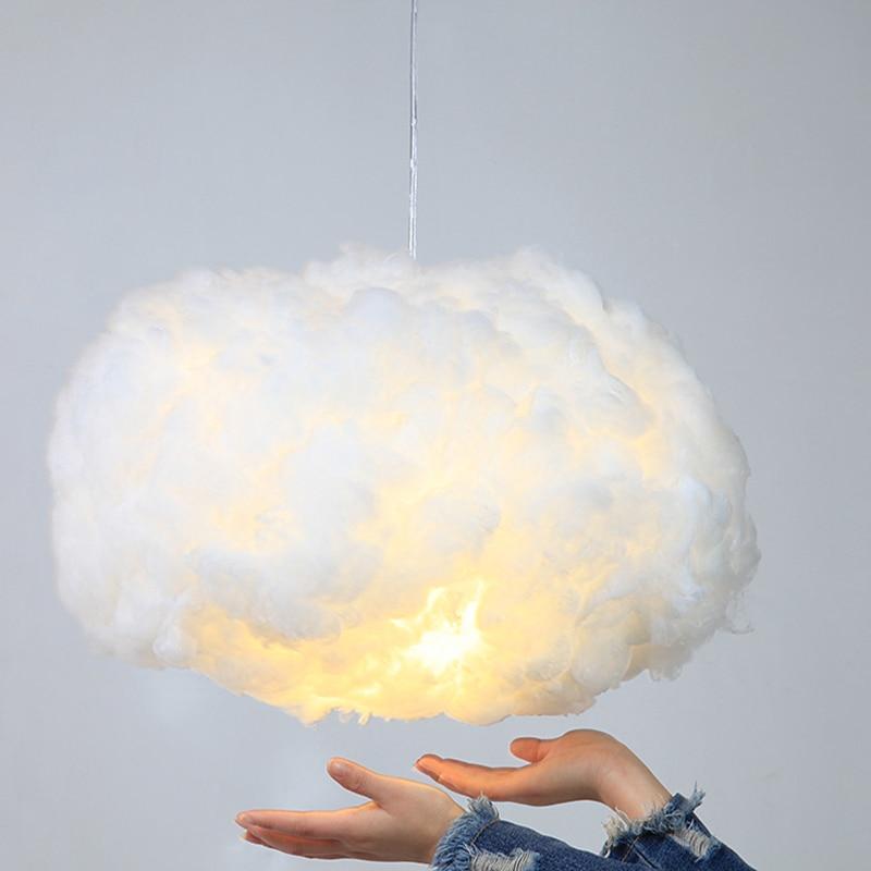Suspension Nuageux en Coton – Poésie Céleste & Lumière Douce pour Votre Intérieur