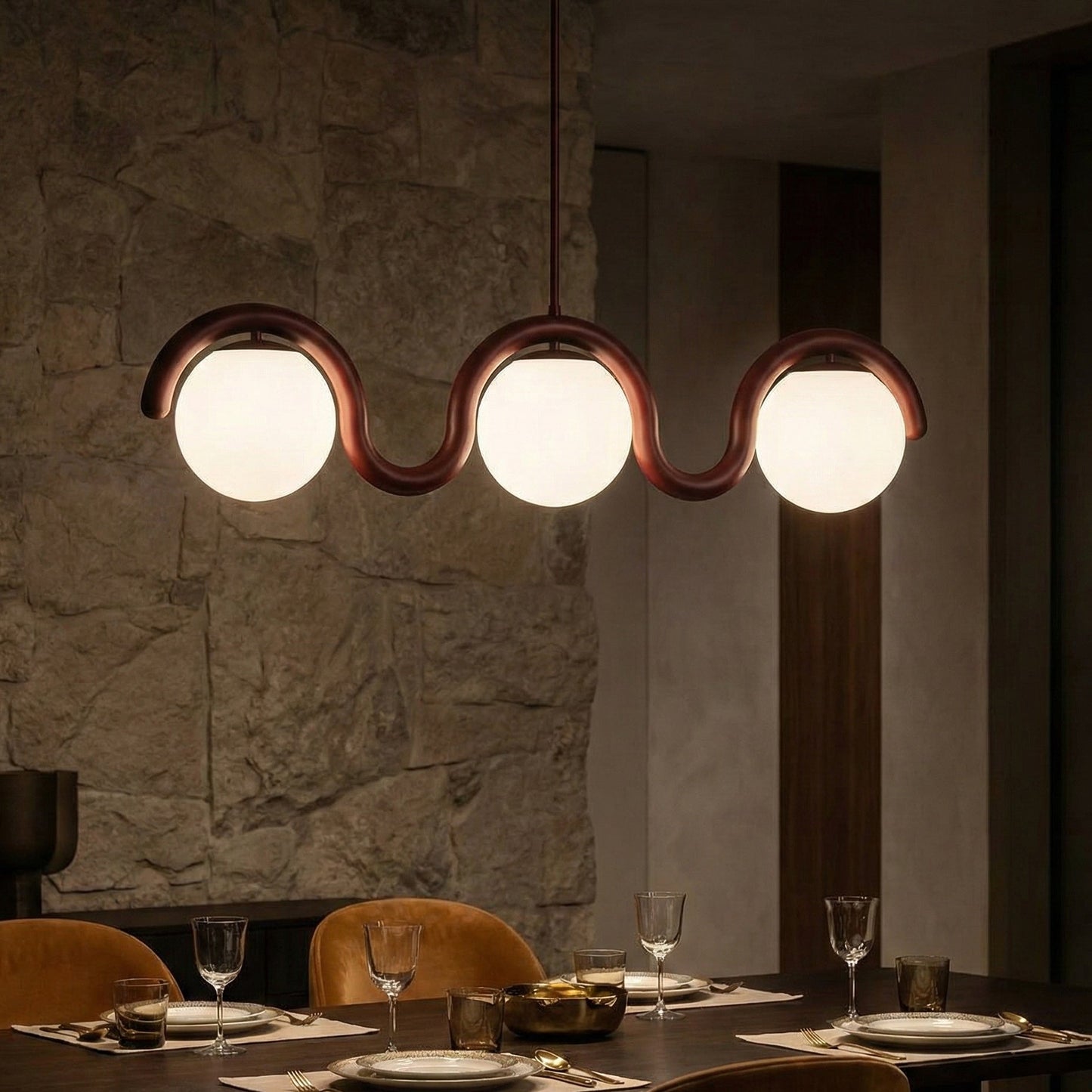 Suspension Linéaire Lenox –  Impact Visuel au Plafond