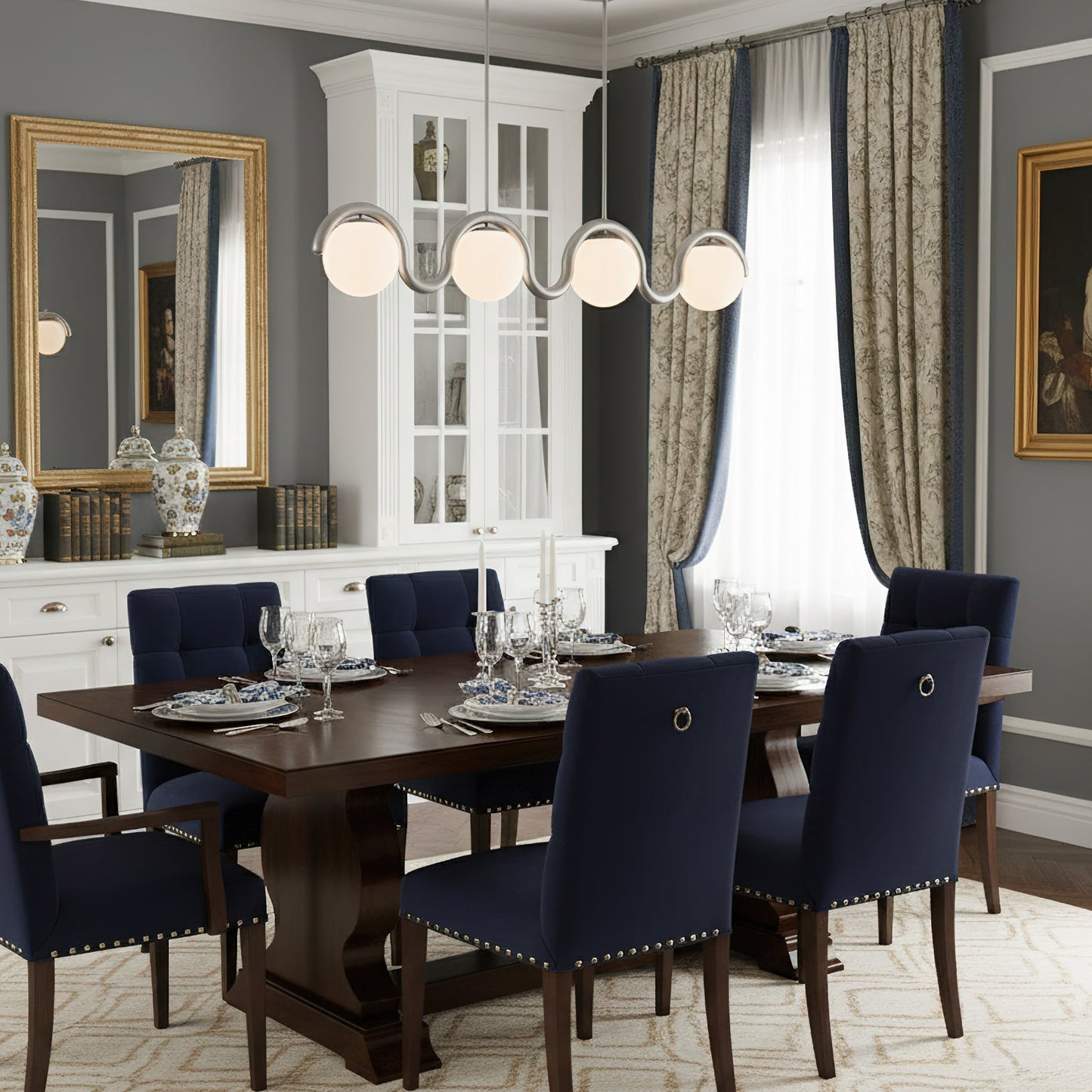 Suspension Linéaire Lenox –  Impact Visuel au Plafond