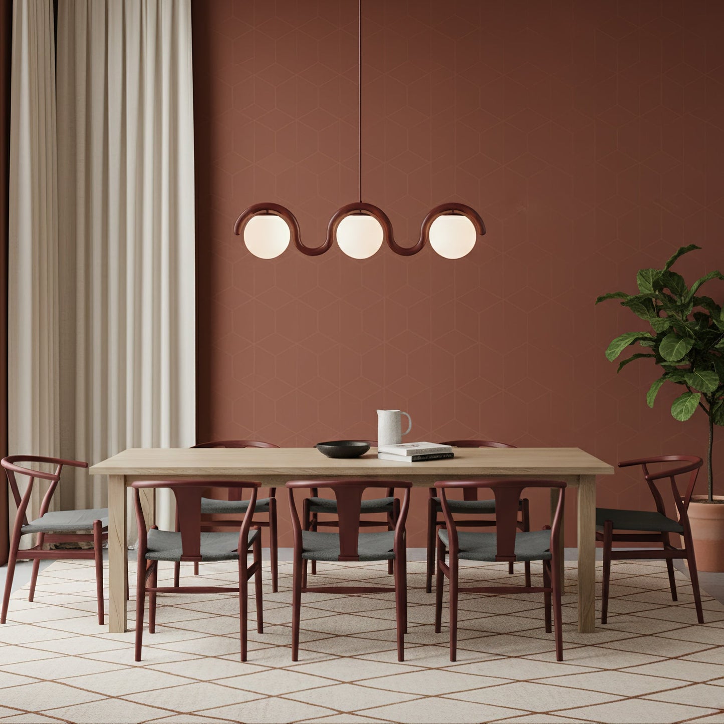 Suspension Linéaire Lenox –  Impact Visuel au Plafond