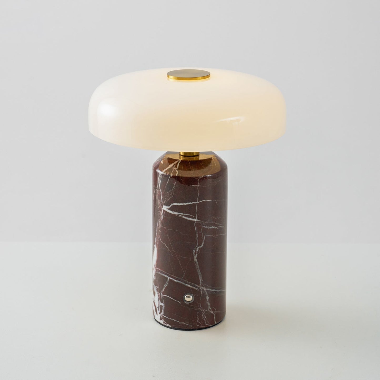 Lampe de Table Lunara en Marbre à Batterie – Luxe Naturel & Éclairage Sans Fil