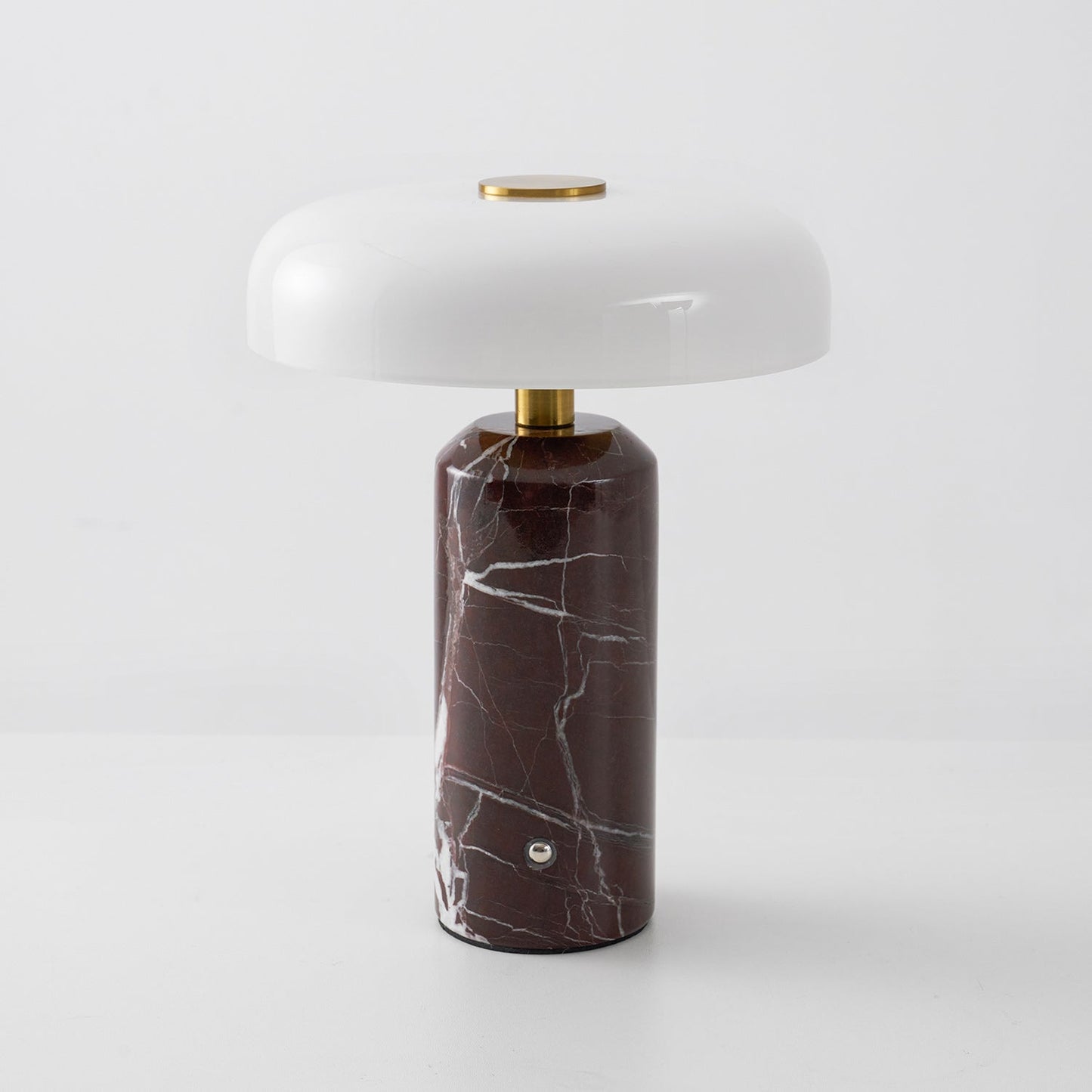 Lampe de Table Lunara en Marbre à Batterie – Luxe Naturel & Éclairage Sans Fil