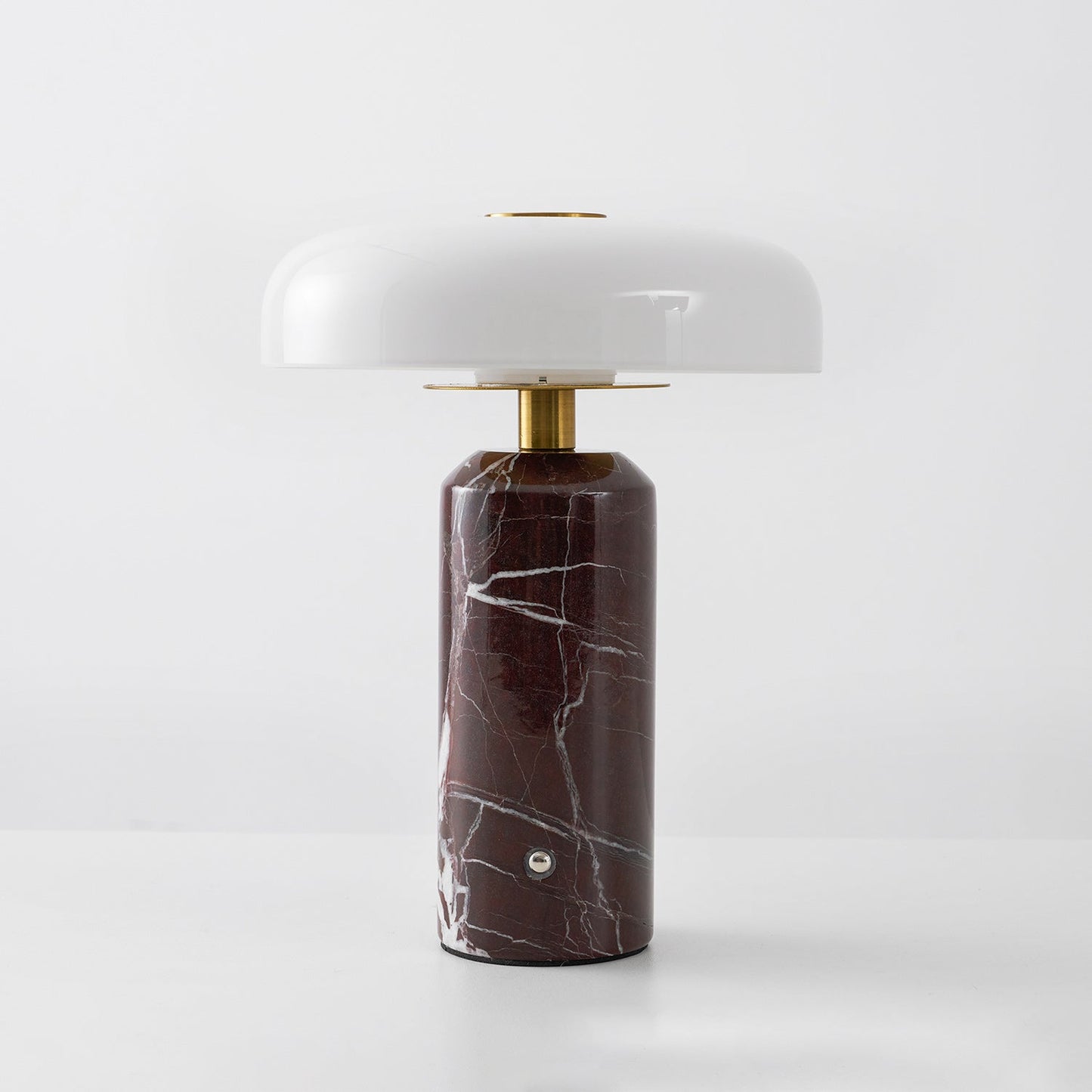 Lampe de Table Lunara en Marbre à Batterie – Luxe Naturel & Éclairage Sans Fil