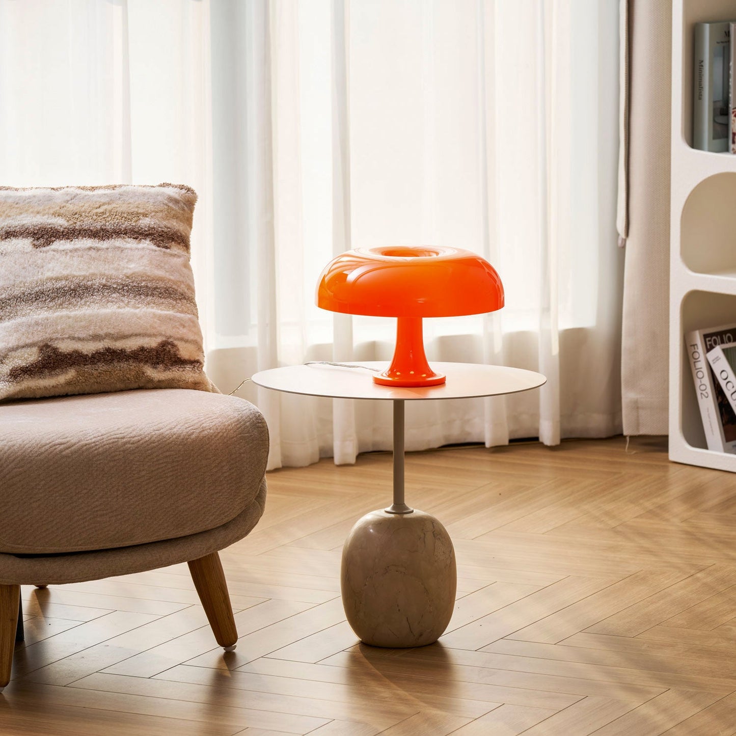 Lampe de Table Torus Colorée – Forme Circulaire Iconique & Couleurs Éclatantes