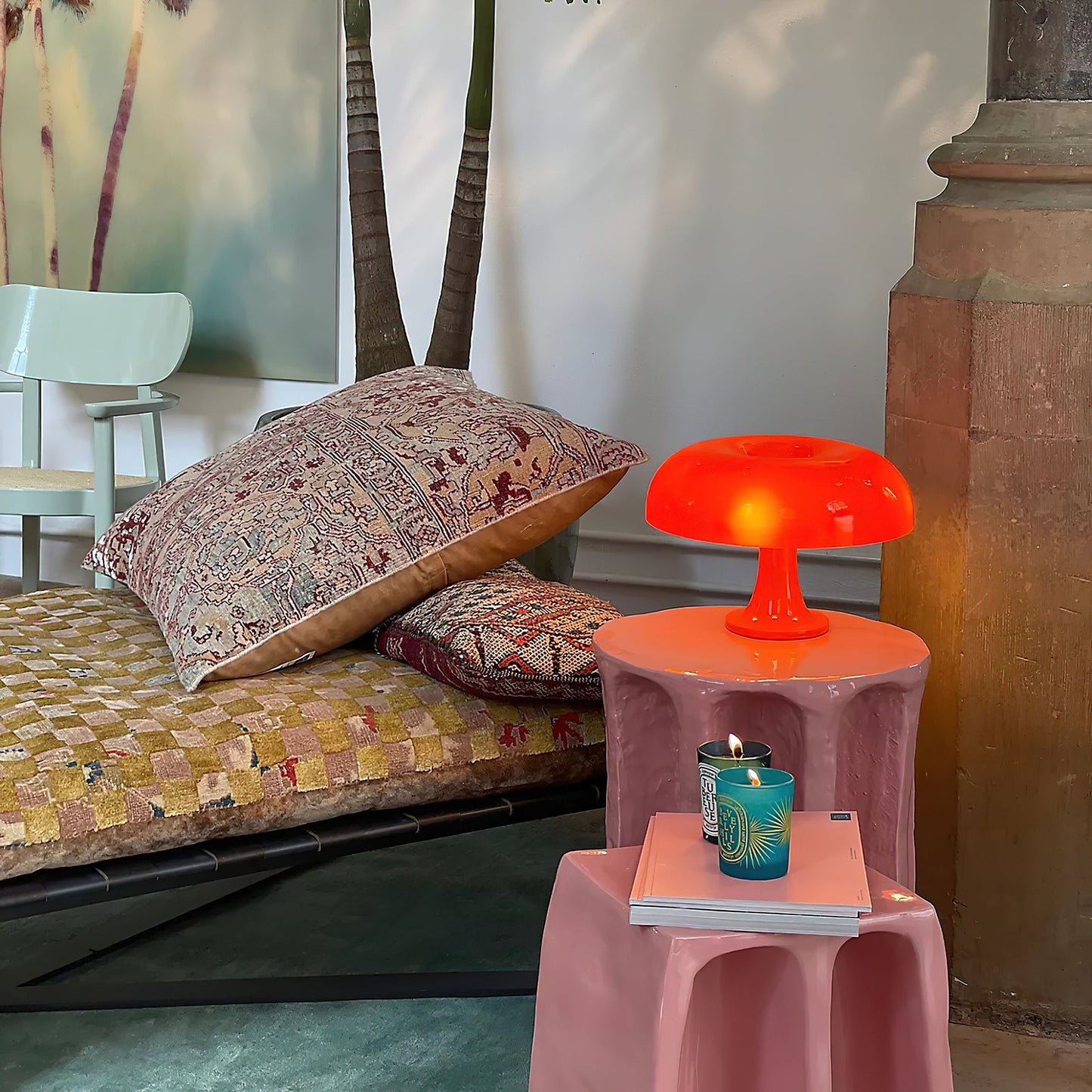 Lampe de Table Torus Colorée – Forme Circulaire Iconique & Couleurs Éclatantes