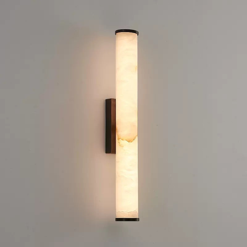 Applique Murale Lumière en Marbre Espagnol Cuivre Minimaliste Moderne