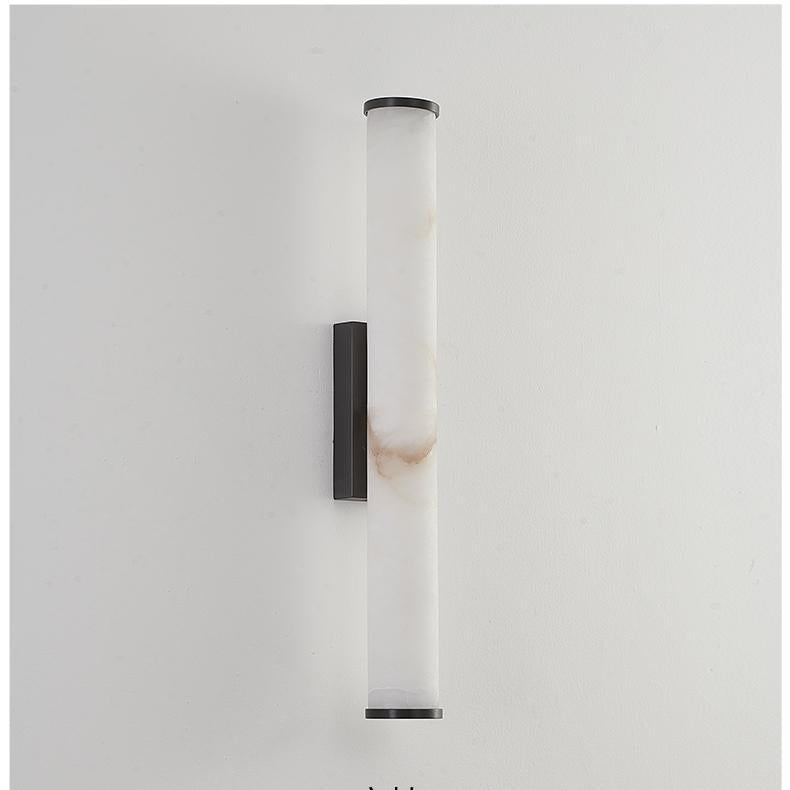 Applique Murale Lumière en Marbre Espagnol Cuivre Minimaliste Moderne