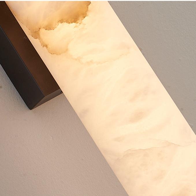Applique Murale Lumière en Marbre Espagnol Cuivre Minimaliste Moderne
