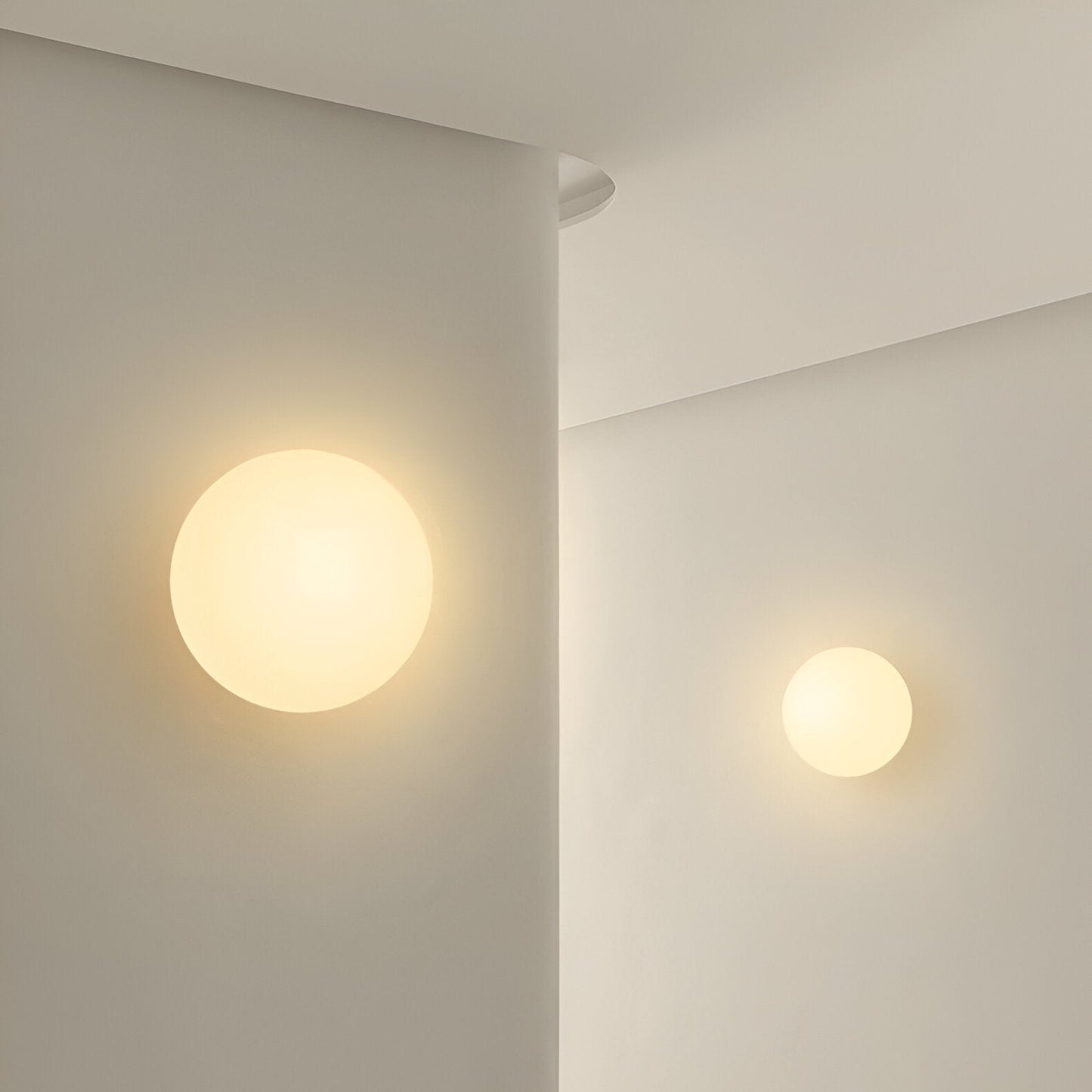 Applique Murale Ronde en Verre LED – Clarté & Minimalisme pour Chaque Espace