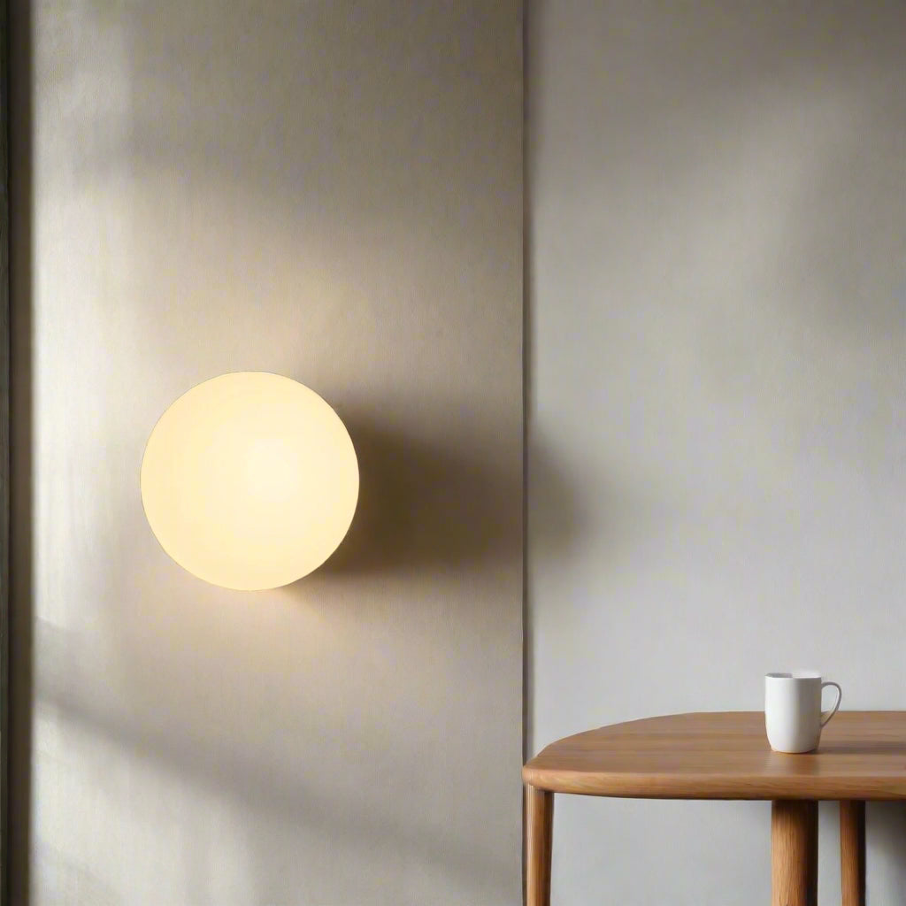 Applique Murale Ronde en Verre LED – Clarté & Minimalisme pour Chaque Espace