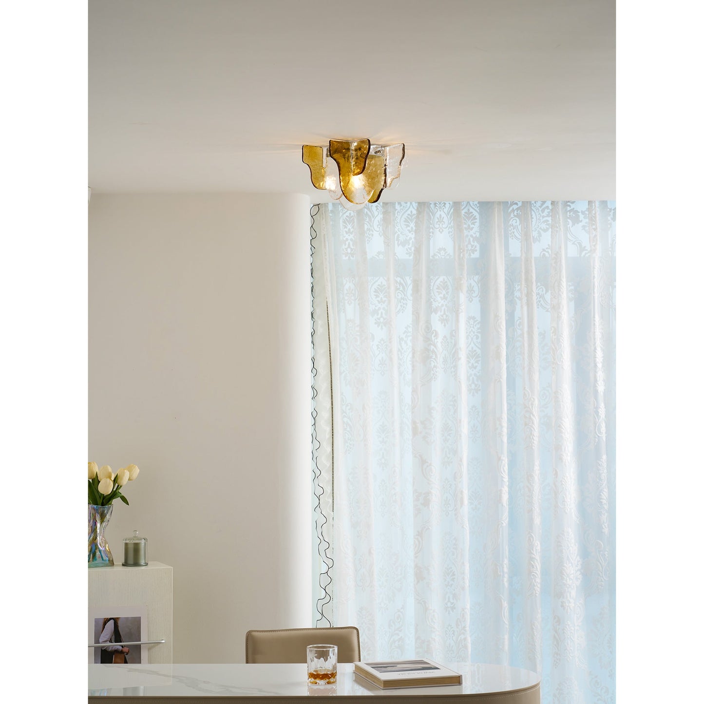 Lampe de Plafond Carlo Nason en Verre