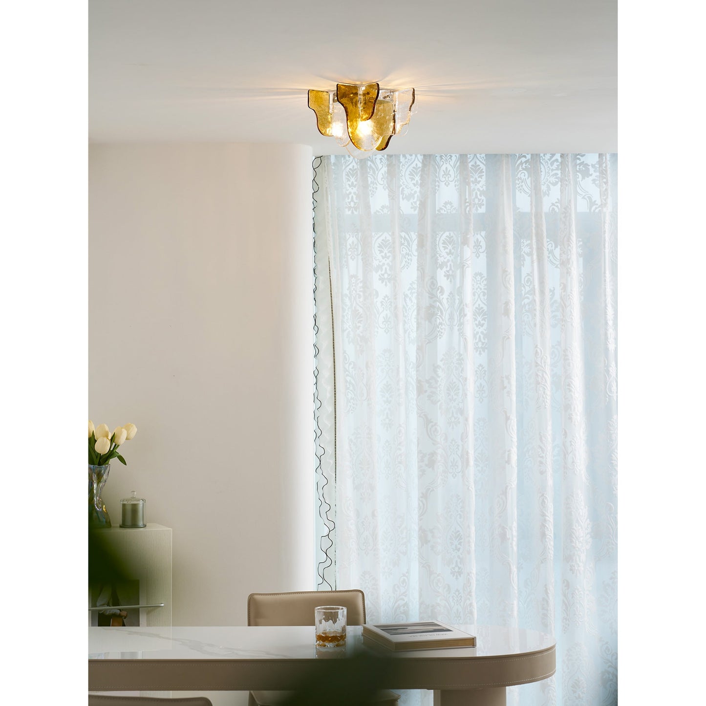 Lampe de Plafond Carlo Nason en Verre