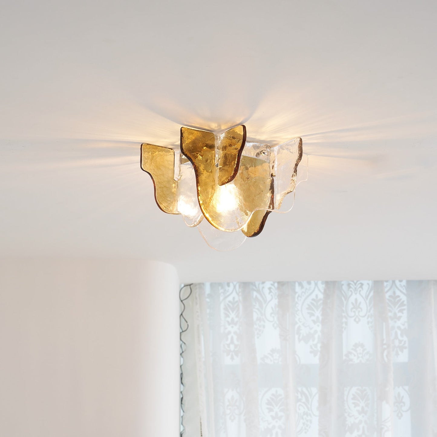Lampe de Plafond Carlo Nason en Verre