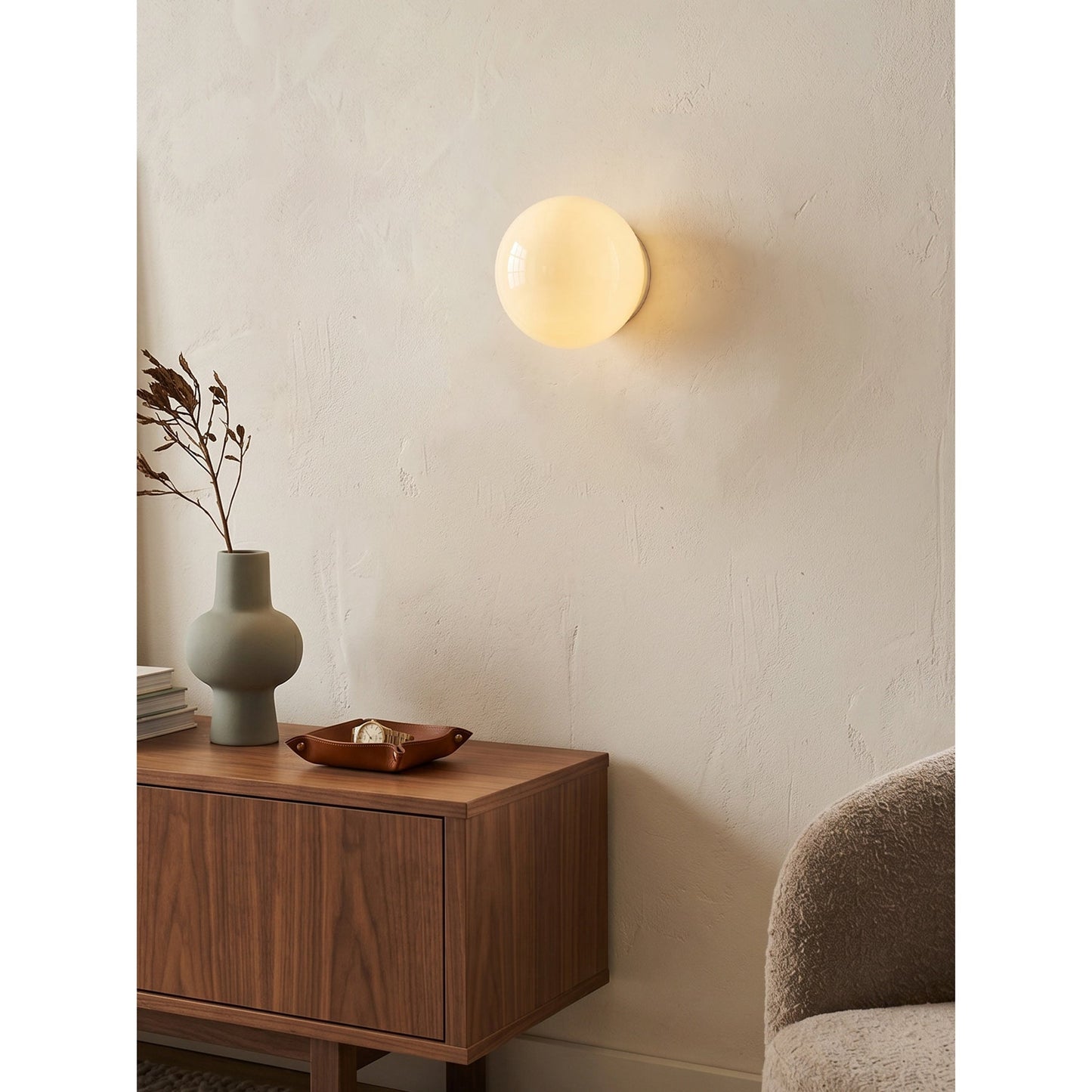 Applique Murale Vimala en Verre – Lumière Pure & Design Épuré Polyvalent