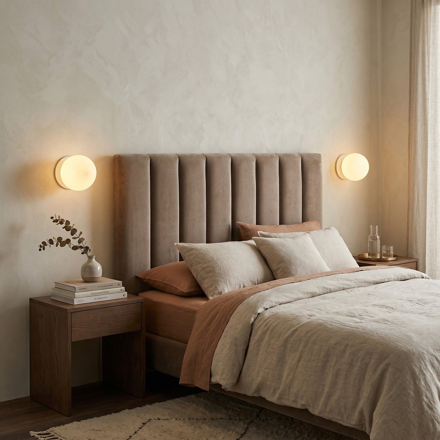 Applique Murale Vimala en Verre – Lumière Pure & Design Épuré Polyvalent