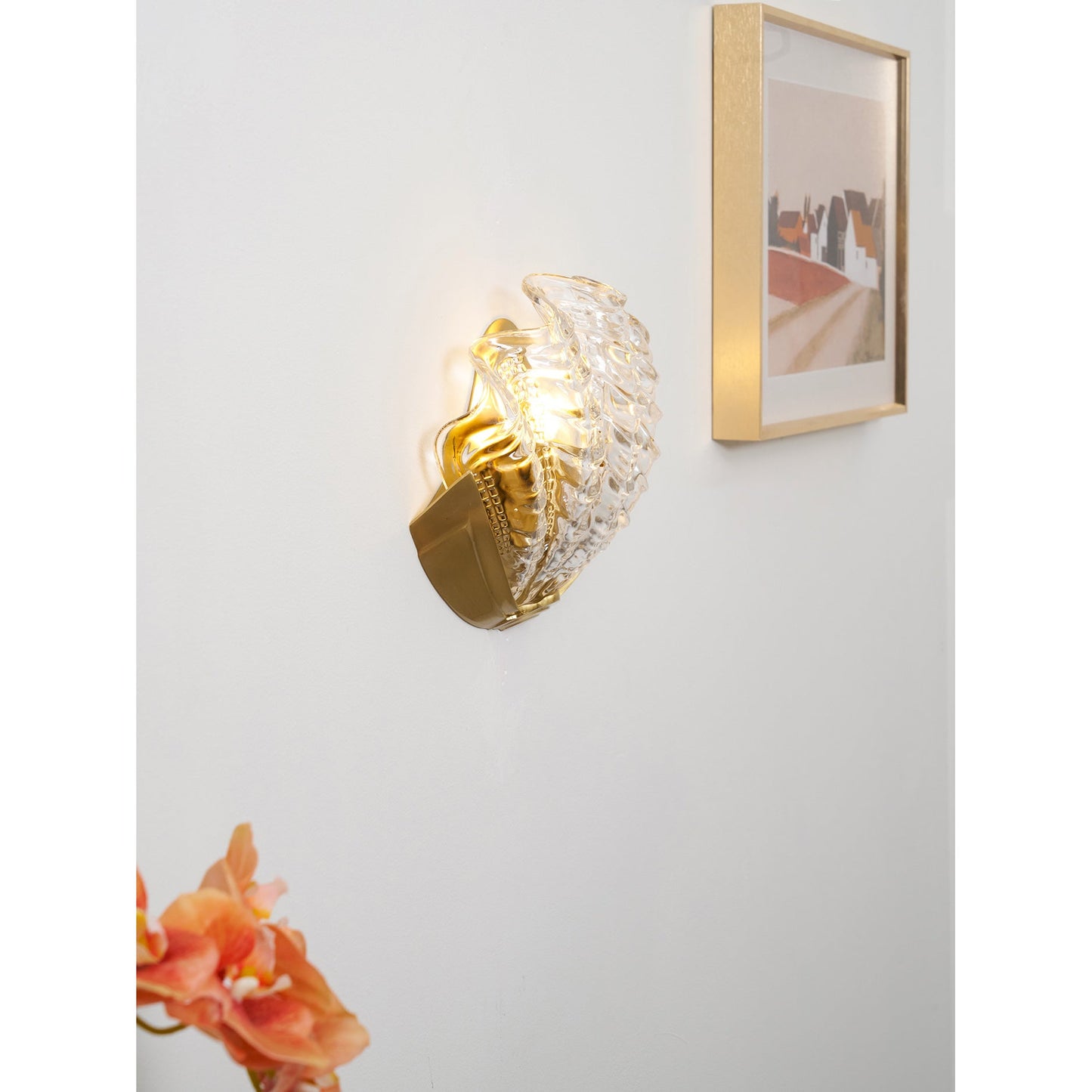 Applique Murale Coquillage en Verre – Art Contemporain & Lumière Sculptée