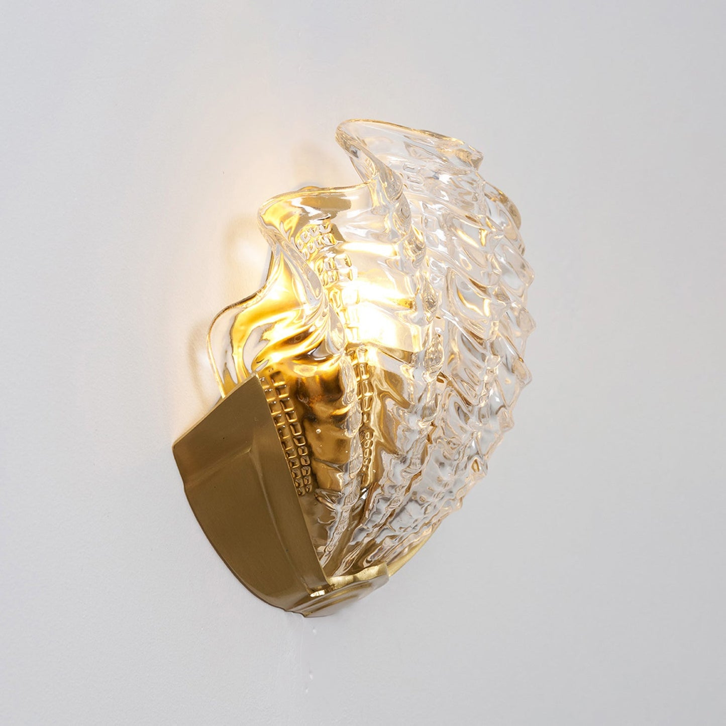 Applique Murale Coquillage en Verre – Art Contemporain & Lumière Sculptée