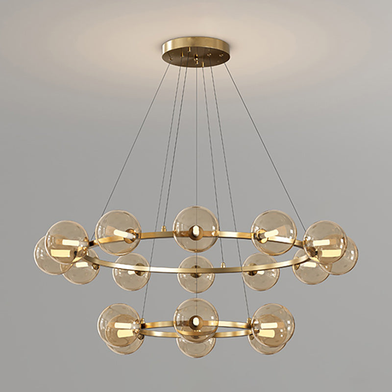 Suspension en Verre Soufflé – Grandeur & Raffinement pour vos Grandes Pièces