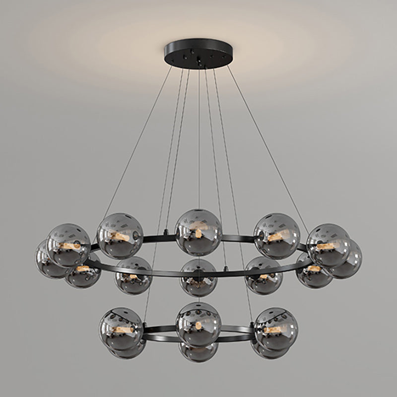 Suspension en Verre Soufflé – Grandeur & Raffinement pour vos Grandes Pièces
